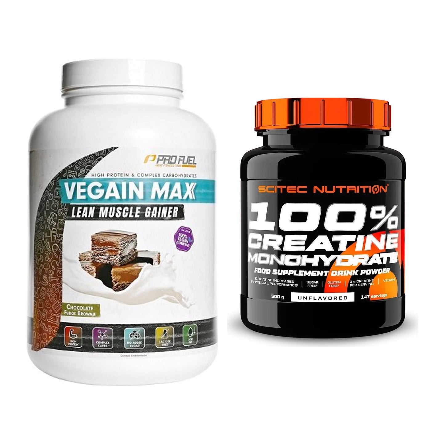Masseaufbau-Set: ProFuel VEGAIN MAX Gainer + Scitec Creatine – alle enthaltenen Artikel