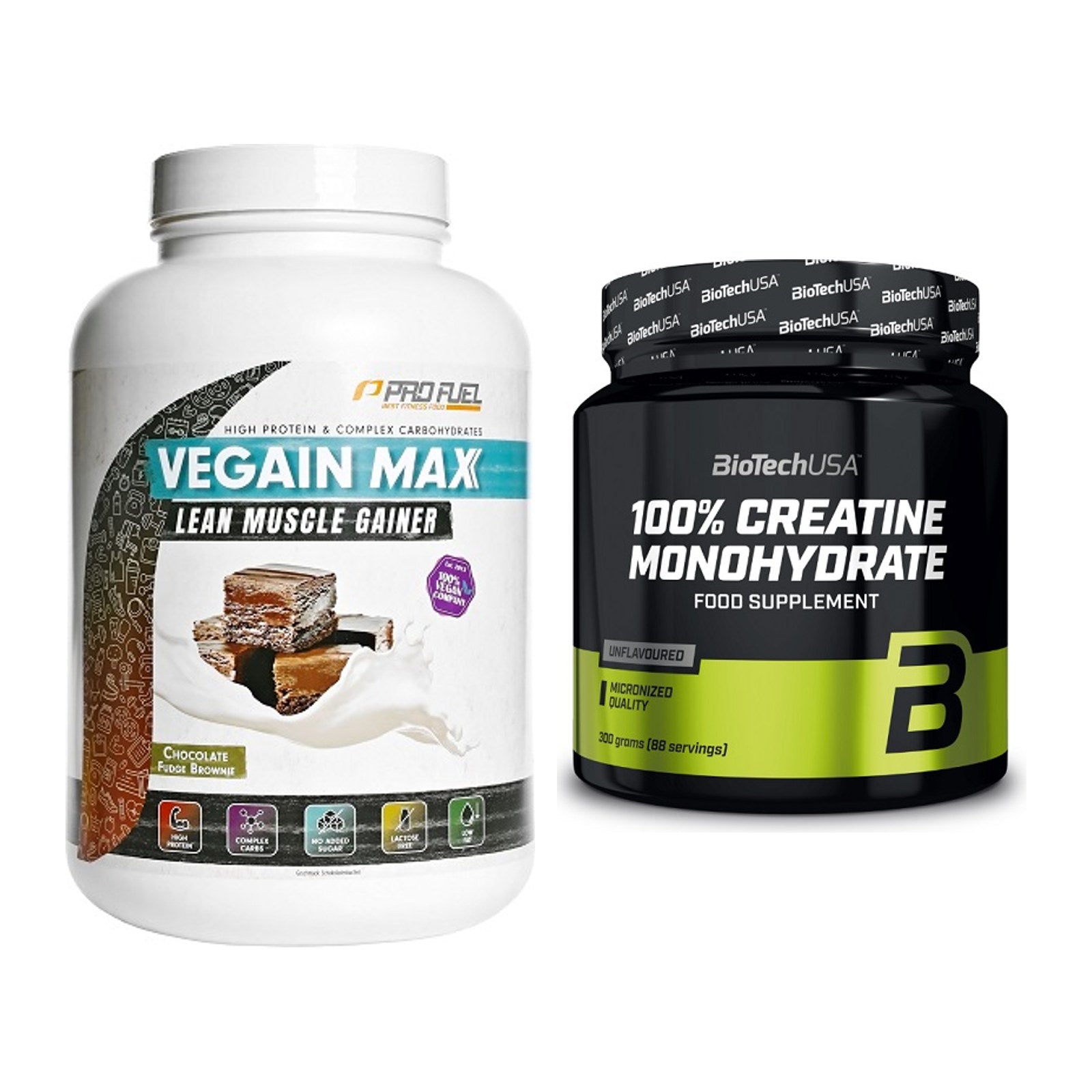 Masseaufbau-Set: ProFuel VEGAIN MAX Gainer + BioTech Creatine – alle enthaltenen Artikel