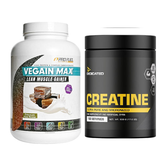 Masseaufbau-Set: ProFuel VEGAIN MAX Gainer + Dedicated Creatine – alle enthaltenen Artikel