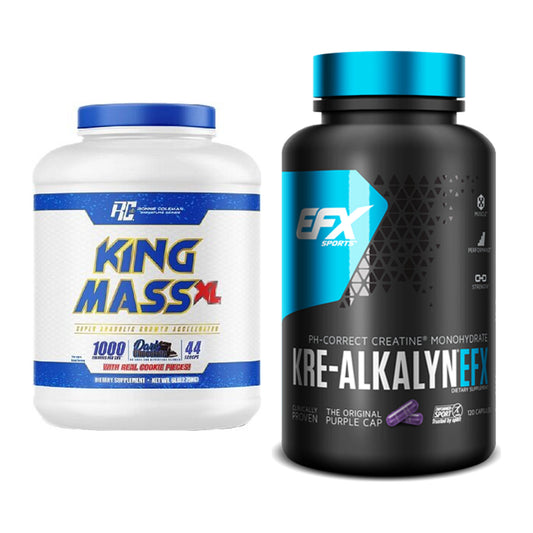 Masseaufbau-Set: Ronie Coleman RCSS King Mass XL + EFX Kre-Alkalyn – alle enthaltenen Artikel