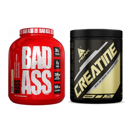Masseaufbau-Set: BAD ASS MASS + Peak Creatin Powder – alle enthaltenen Artikel