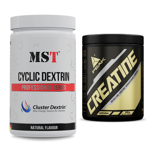 Masseaufbau-Set: MST Cluster Dextrin + Peak Creatin Powder – alle enthaltenen Artikel