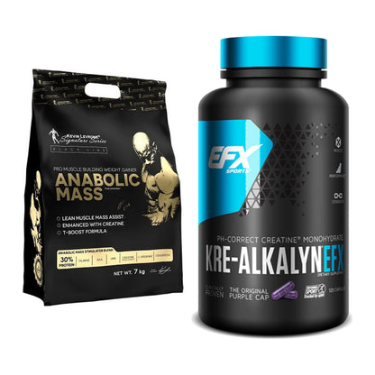Masseaufbau-Set: Kevin Levrone Anabolic Mass + EFX Kre-Alkalyn – alle enthaltenen Artikel