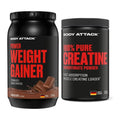 Masseaufbau-Set: Body Attack Power Weight + Body Attack 100% Pure – alle enthaltenen Artikel