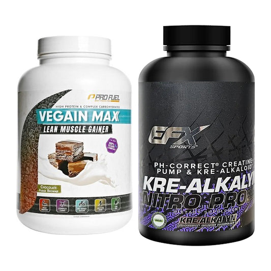 Masseaufbau-Set: ProFuel VEGAIN MAX Gainer + EFX Kre-Alkalyn Nitro PRO – alle enthaltenen Artikel