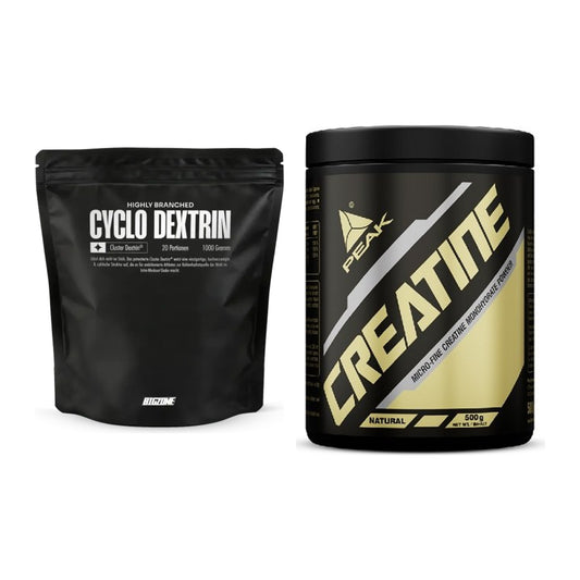 Masseaufbau-Set: Big Zone Cyclo Dextrin + Peak Creatin Powder – alle enthaltenen Artikel