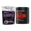 Masseaufbau-Set: BioTech CarboX + Body Attack 100% Pure Creatine – alle enthaltenen Artikel