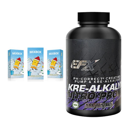 Masseaufbau-Set: Sven Jack MIXBOX 49x65g + EFX Kre-Alkalyn PRO 120 – alle enthaltenen Artikel