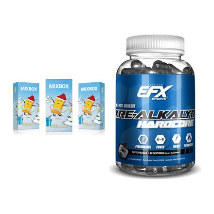 Masseaufbau-Set: Sven Jack MIXBOX 49x65g + EFX Kre-Alkalyn Hardcore – alle enthaltenen Artikel