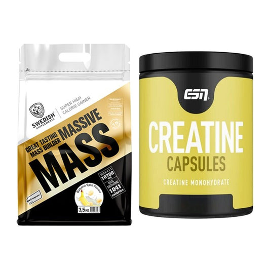 Masseaufbau-Set: Swedish Supplements + ESN Ultrapure Creatine – alle enthaltenen Artikel