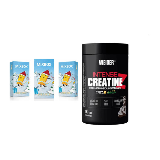Masseaufbau-Set: Sven Jack MIXBOX 49x65g + Weider Intense Pure – alle enthaltenen Artikel
