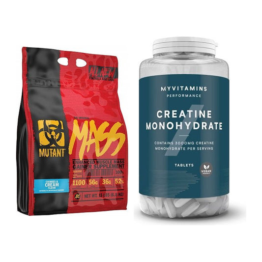 Mass building set: Mutant Mass 6.8kg + MyProtein MyVitamins - all items included