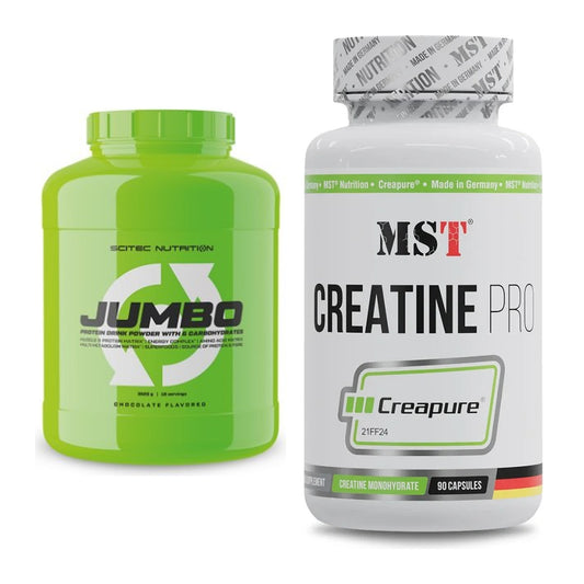 Masseaufbau-Set: Scitec Jumbo + MST Creatine Pro CREAPURE – alle enthaltenen Artikel