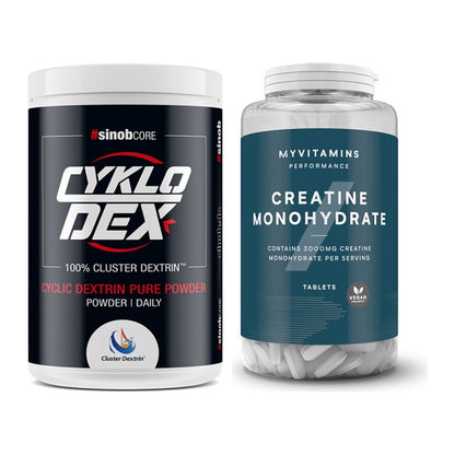 Masseaufbau-Set: Sinob Core CykloDex 1kg + MyProtein MyVitamins – alle enthaltenen Artikel