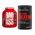 Masseaufbau-Set: BAD ASS MASS + Body Attack 100% Pure Creatine – alle enthaltenen Artikel