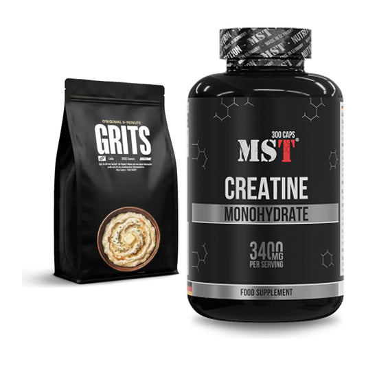 Masseaufbau-Set: Big Zone Grits (Maisgrieß) + MST Creatine Monohydrate – alle enthaltenen Artikel