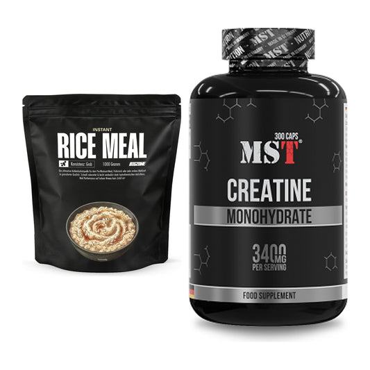 Masseaufbau-Set: Big Zone Instant Rice + MST Creatine Monohydrate – alle enthaltenen Artikel