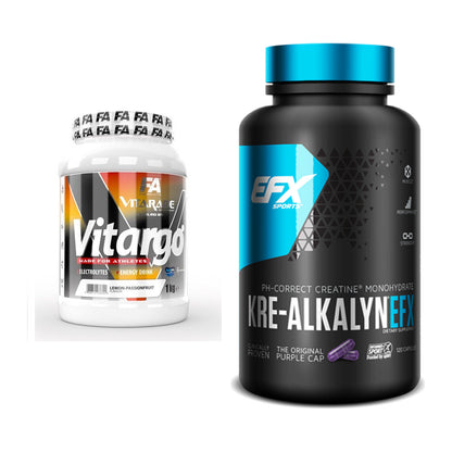 Masseaufbau-Set: FA Vitarade Vitargo + EFX Kre-Alkalyn – alle enthaltenen Artikel