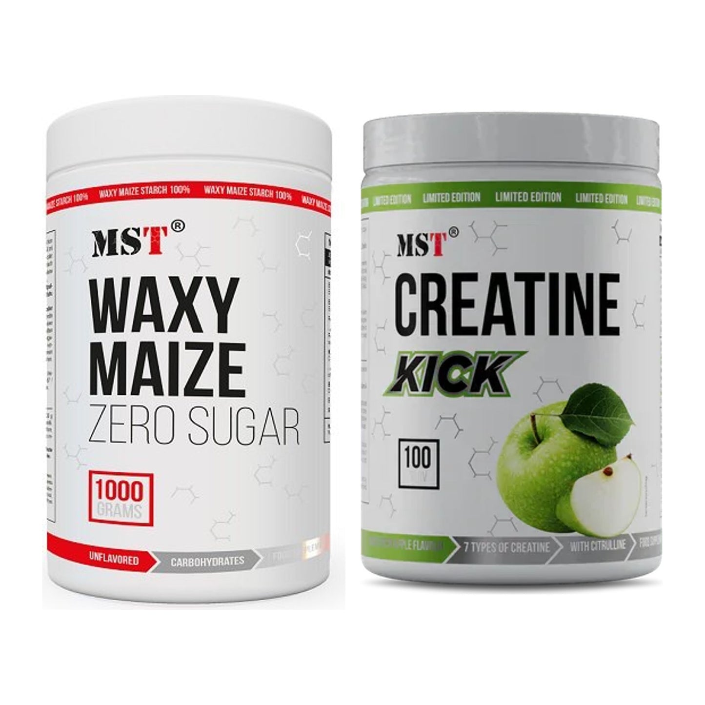 Masseaufbau-Set: MST WAXY MAIZE + MST Creatine Kick – alle enthaltenen Artikel