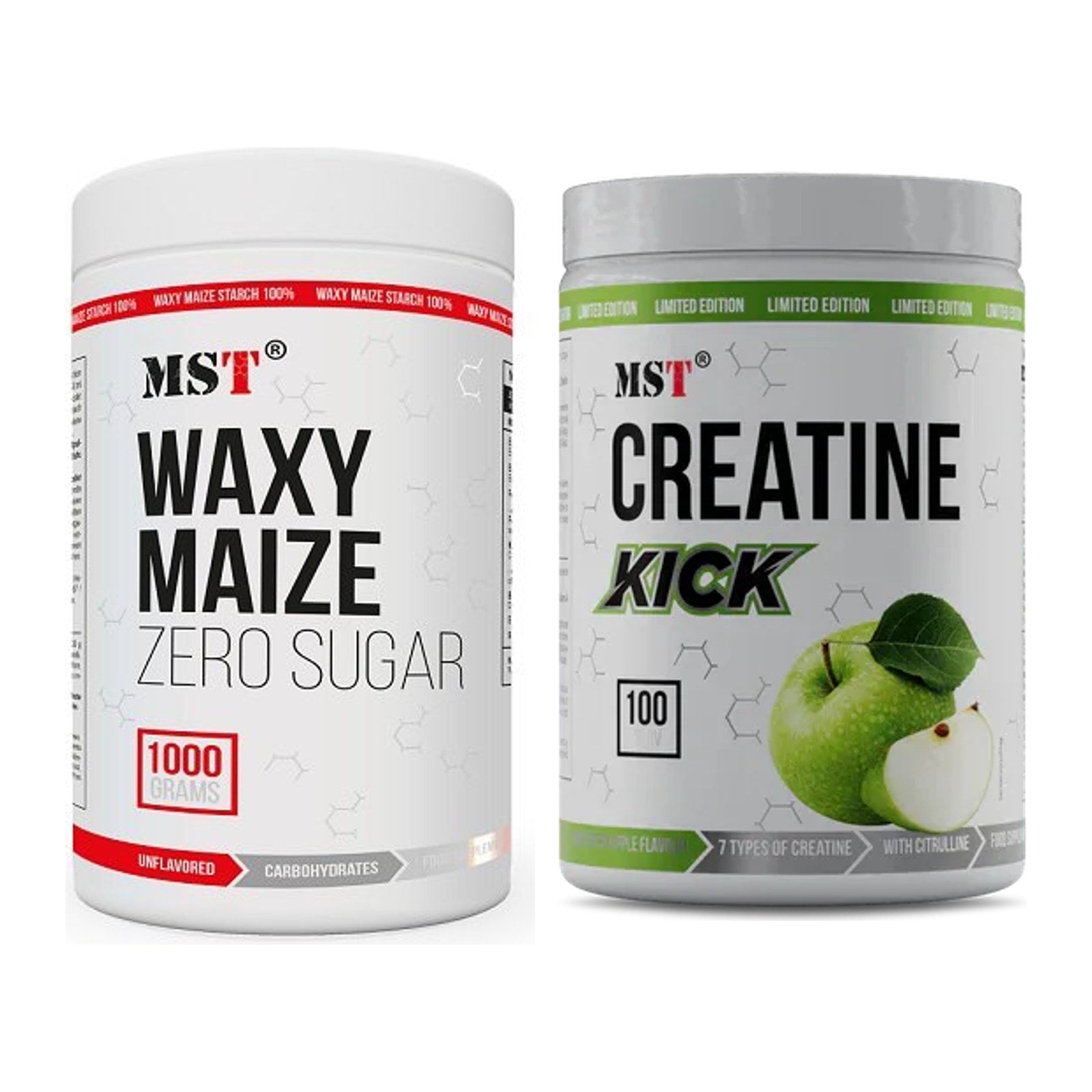 Masseaufbau-Set: MST WAXY MAIZE + MST Creatine Kick – alle enthaltenen Artikel