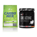 Masseaufbau-Set: Olimp Carbo Nox 1kg Pulver + MST Creatin Monohydrate – alle enthaltenen Artikel