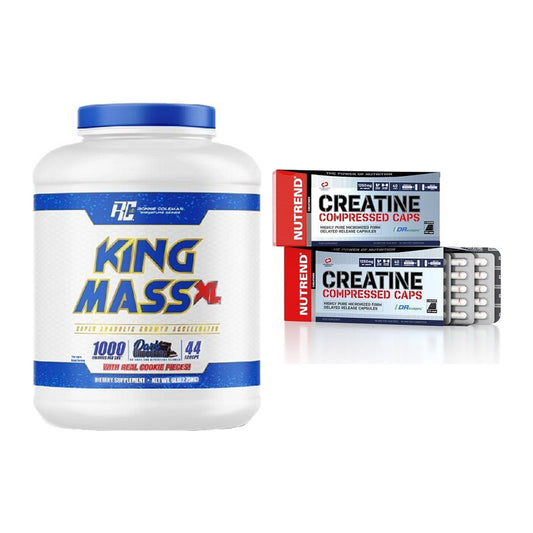 Masseaufbau-Set: Ronie Coleman RCSS King + Nutrend Creatine – alle enthaltenen Artikel