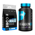 Masseaufbau-Set: FA Nutrition Core Mass 3000g + EFX Kre-Alkalyn – alle enthaltenen Artikel