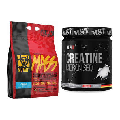 Masseaufbau-Set: Mutant Mass + MST Creatin Monohydrate – alle enthaltenen Artikel