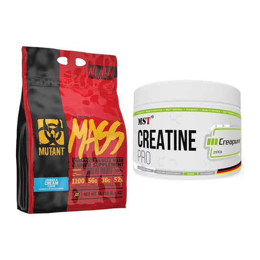 Masseaufbau-Set: Mutant Mass + MST Creatin Pro CREAPURE – alle enthaltenen Artikel
