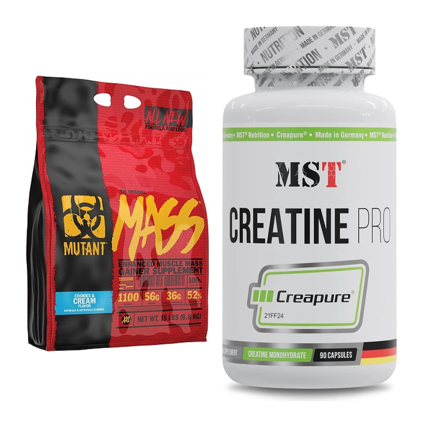 Masseaufbau-Set: Mutant Mass + MST Creatine Pro CREAPURE – alle enthaltenen Artikel