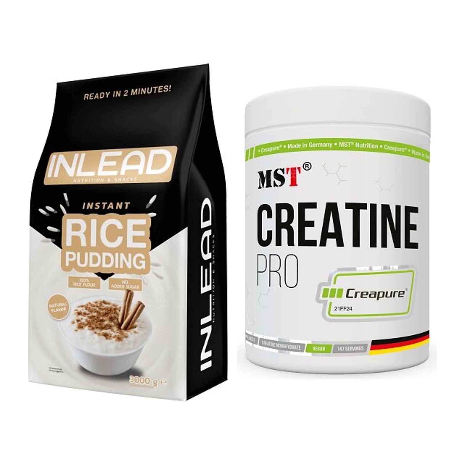 Masseaufbau-Set: INLEAD Instant Rice + MST Creatin Pro CREAPURE – alle enthaltenen Artikel