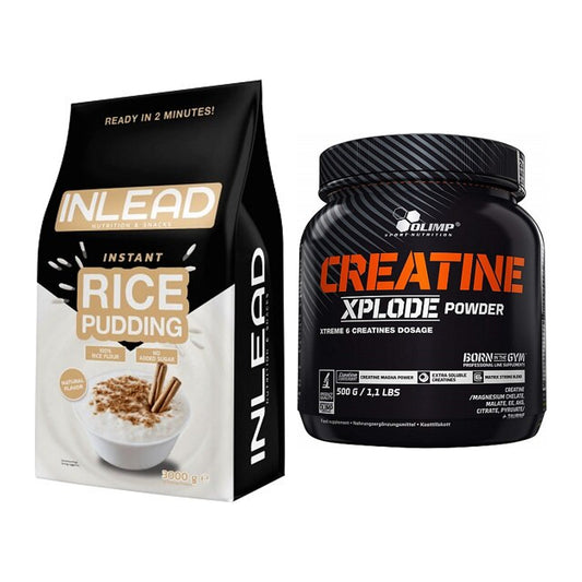 Masseaufbau-Set: INLEAD Instant Rice + Olimp Creatine Xplode – alle enthaltenen Artikel