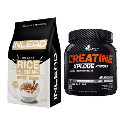 Masseaufbau-Set: INLEAD Instant Rice + Olimp Creatine Xplode – alle enthaltenen Artikel