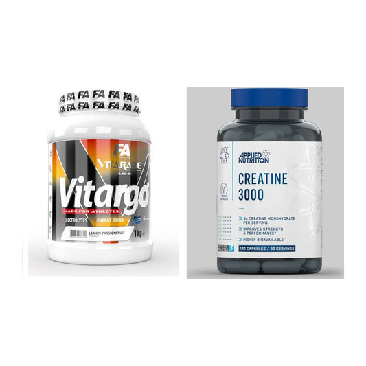 Masseaufbau-Set: FA Vitarade Vitargo + Applied Nutrition Creatine 3000 – alle enthaltenen Artikel