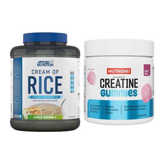 Masseaufbau-Set: Applied Nutrition Cream + Nutrend Creatine Gummies – alle enthaltenen Artikel
