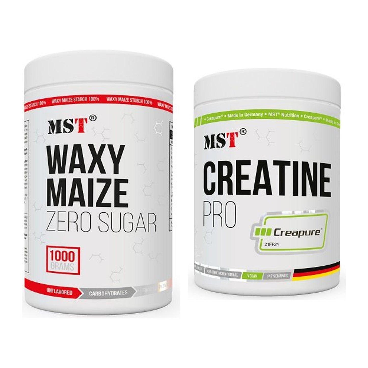 Masseaufbau-Set: MST WAXY MAIZE + MST Creatin Pro CREAPURE – alle enthaltenen Artikel