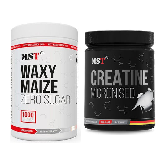 Masseaufbau-Set: MST WAXY MAIZE + MST Creatin Monohydrate – alle enthaltenen Artikel