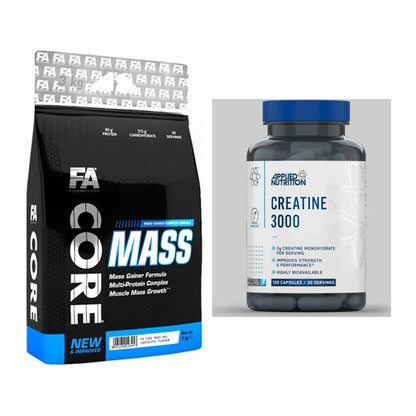 Masseaufbau-Set: FA Nutrition Core Mass + Applied Nutrition – alle enthaltenen Artikel