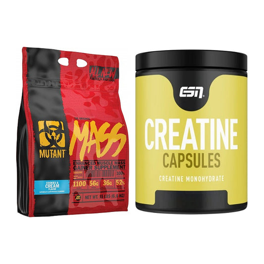 Masseaufbau-Set: Mutant Mass + ESN Ultrapure Creatine – alle enthaltenen Artikel