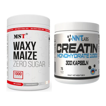 Masseaufbau-Set: MST WAXY MAIZE + NNT Creatin 1000 mg – alle enthaltenen Artikel