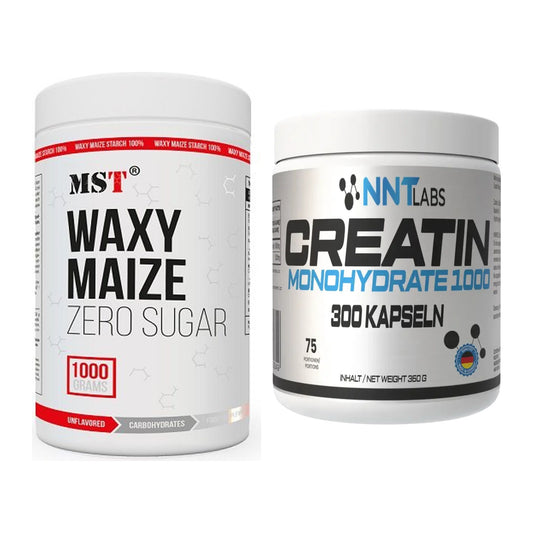 Masseaufbau-Set: MST WAXY MAIZE + NNT Creatin 1000 mg – alle enthaltenen Artikel
