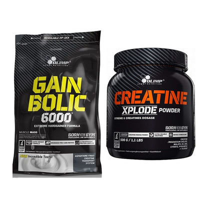 Masseaufbau-Set: Olimp Gain Bolic 6000 + Olimp Creatine Xplode – alle enthaltenen Artikel