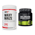 Masseaufbau-Set: MST WAXY MAIZE + BioTech Creatine Monohydrate – alle enthaltenen Artikel