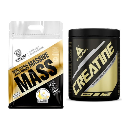 Masseaufbau-Set: Swedish Supplements + Peak Creatin Powder – alle enthaltenen Artikel