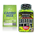 Masseaufbau-Set: Olimp Carbo Nox 1kg Pulver + Weider Creatin HCL – alle enthaltenen Artikel