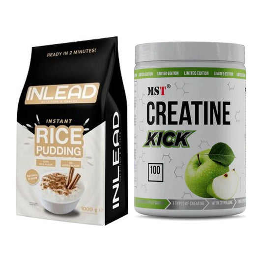 Masseaufbau-Set: INLEAD Instant Rice + MST Creatine Kick 1000g – alle enthaltenen Artikel