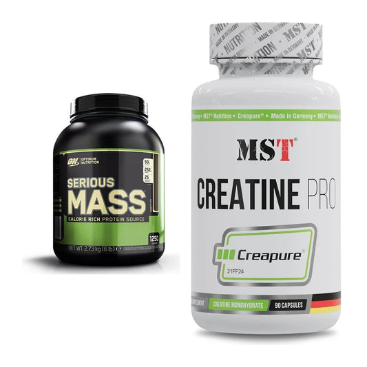 Masseaufbau-Set: Optimum Nutrition Serious + MST Creatine Pro CREAPURE – alle enthaltenen Artikel