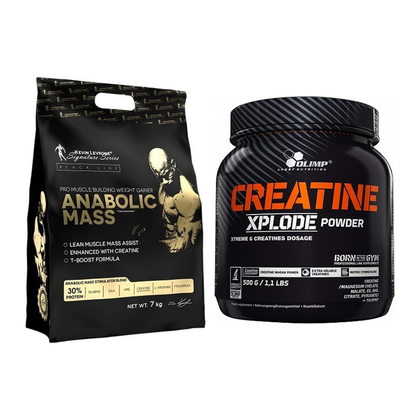 Masseaufbau-Set: Kevin Levrone Anabolic + Olimp Creatine Xplode – alle enthaltenen Artikel