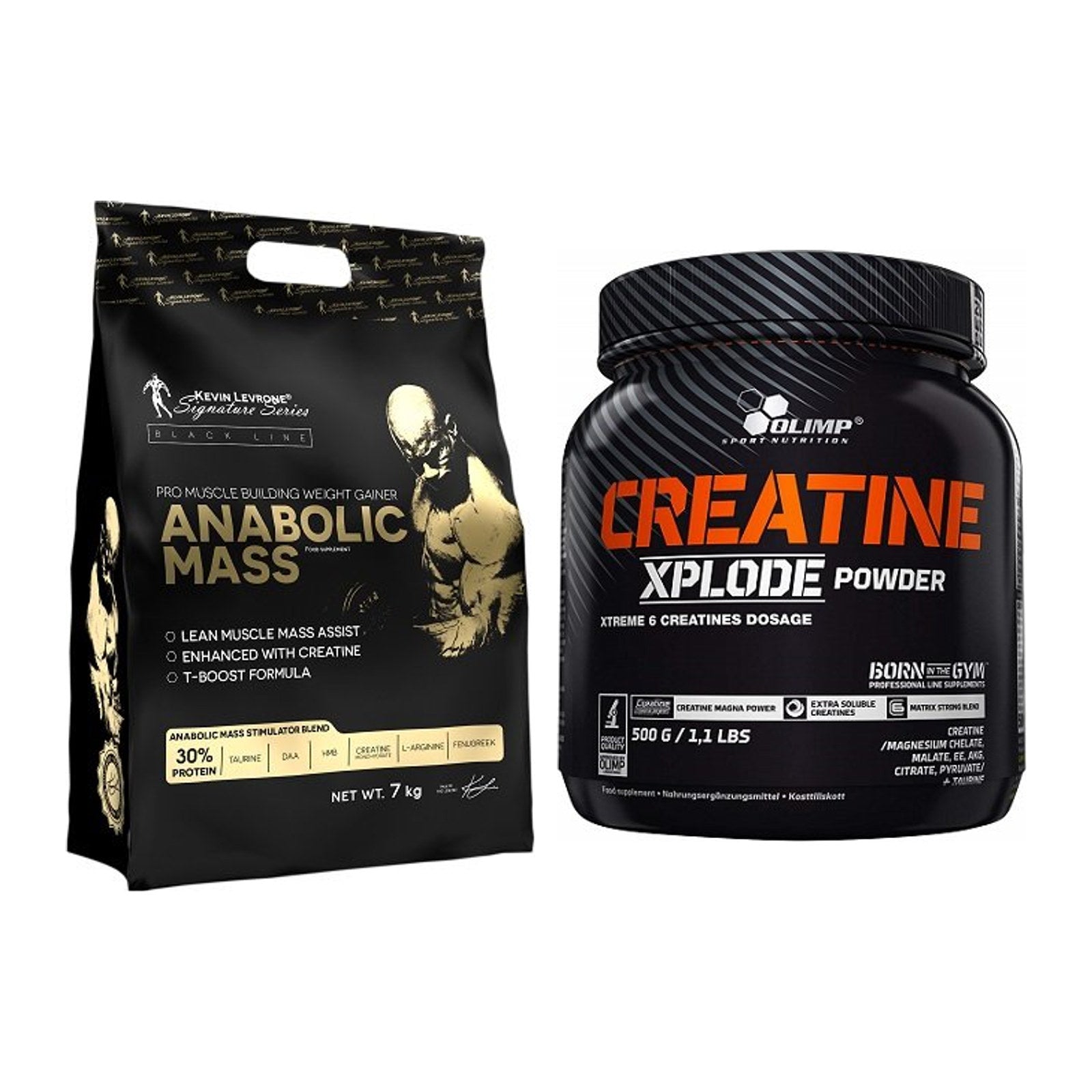 Masseaufbau-Set: Kevin Levrone Anabolic + Olimp Creatine Xplode – alle enthaltenen Artikel