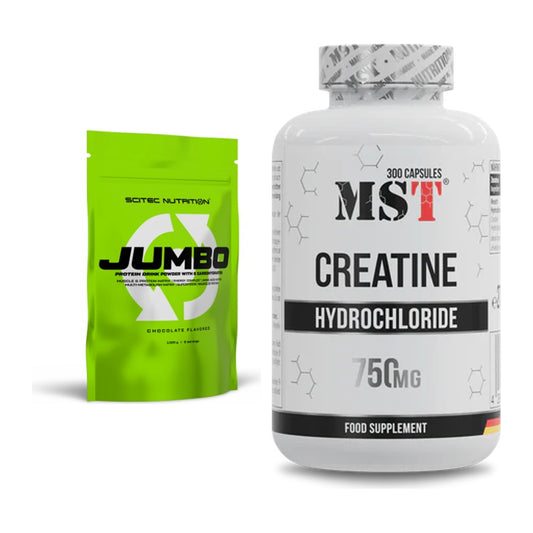 Masseaufbau-Set: Scitec Jumbo + MST Creatine HCL – alle enthaltenen Artikel